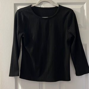 Ribbed Long Sleeve Top